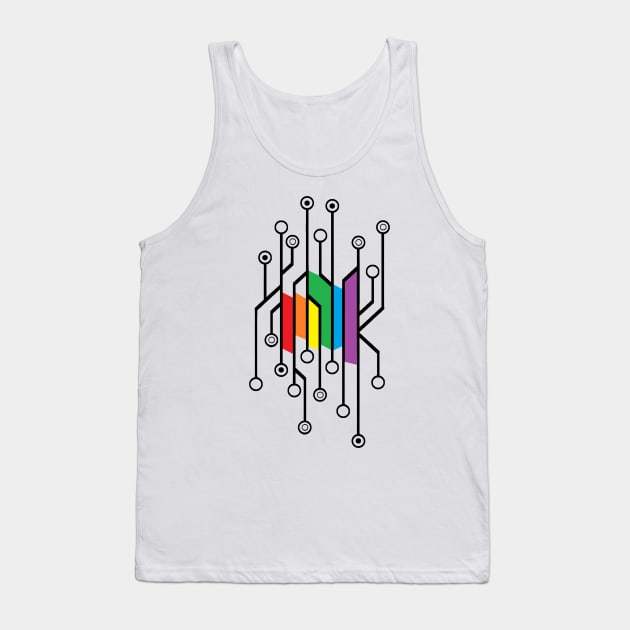 Rainbow circuits Tank Top by The Family Plot